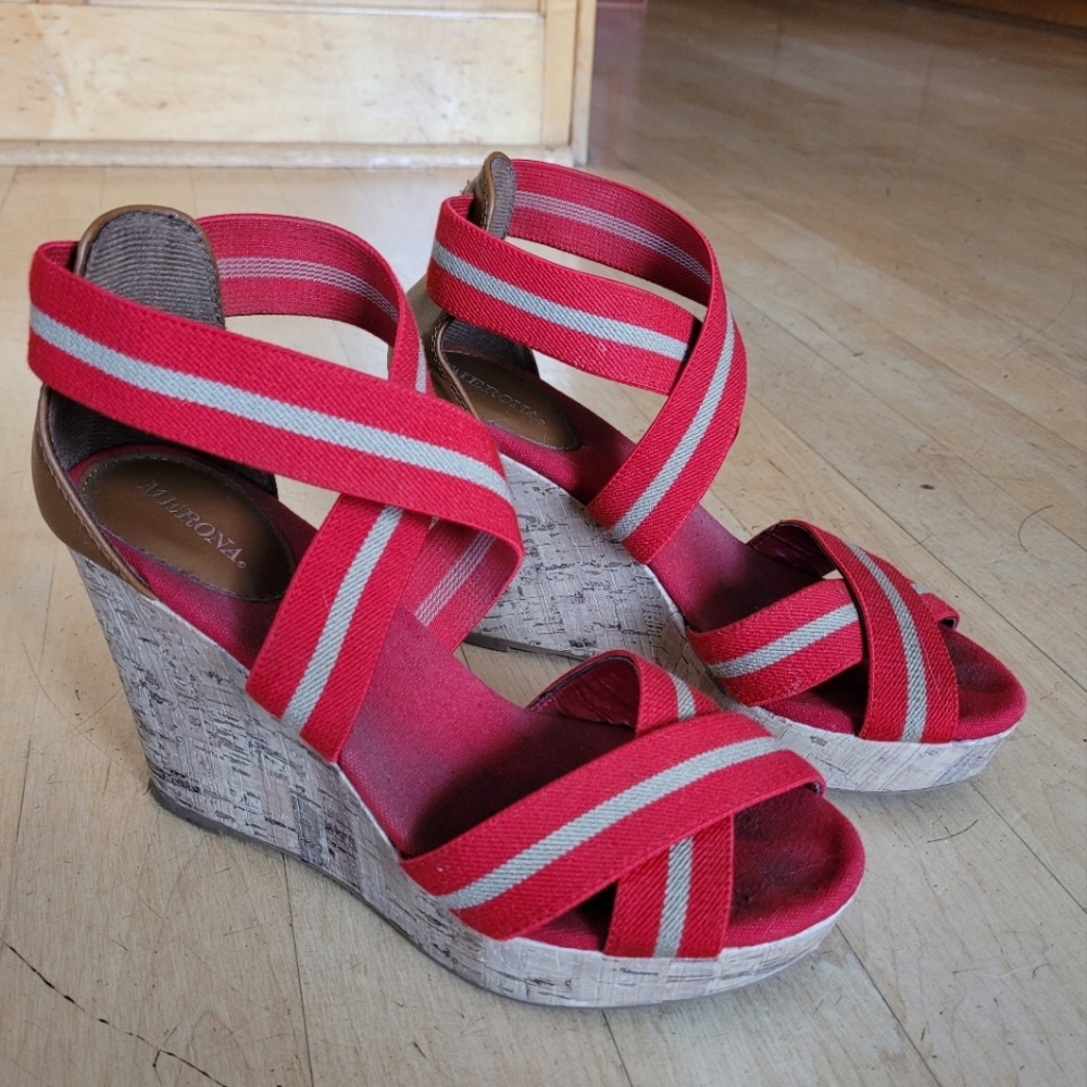 Red Wedges, Target Merona Size 8